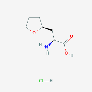 (2R*)-2-amino-3-[(2S)-oxolan-2-yl]propanoic acid hydrochloride - 