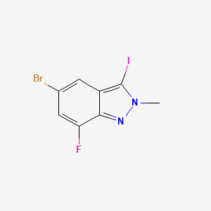 5-bromo-7-fluoro-3-iodo-2-methyl-2H-indazole - 