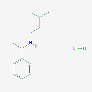 (3-Methylbutyl)(1-phenylethyl)amine hydrochloride - 
