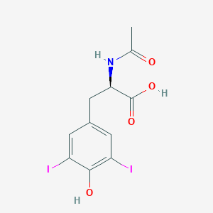(2R)-2-acetamido-3-(4-hydroxy-3,5-diiodophenyl)propanoic acid - 