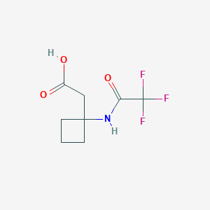 2-(1-(2,2,2-Trifluoroacetamido)cyclobutyl)acetic acid - 