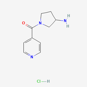 1-(Pyridine-4-carbonyl)pyrrolidin-3-amine hydrochloride - 