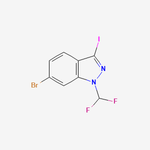 6-bromo-1-(difluoromethyl)-3-iodo-1H-indazole - 