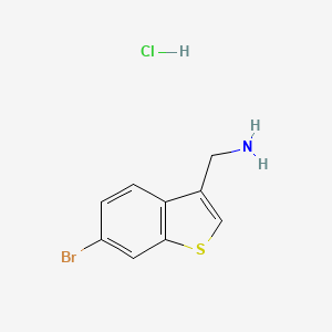 1-(6-Bromo-1-benzothiophen-3-yl)methanamine hydrochloride - 