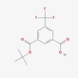 3-[(Tert-butoxy)carbonyl]-5-(trifluoromethyl)benzoic acid - 