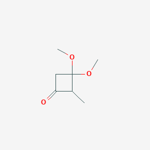3,3-Dimethoxy-2-methylcyclobutan-1-one - 