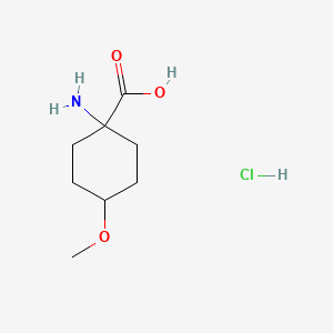 (1s,4s)-1-Amino-4-methoxycyclohexane-1-carboxylic acid hydrochloride, trans - 
