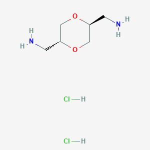 rac-1-[(2R,5S)-5-(aminomethyl)-1,4-dioxan-2-yl]methanamine dihydrochloride, trans - 
