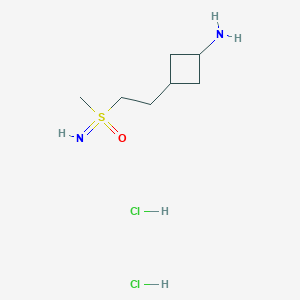 [2-(3-aminocyclobutyl)ethyl](imino)methyl-lambda6-sulfanonedihydrochloride,Mixtureofdiastereomers - 
