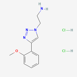 2-[4-(2-methoxyphenyl)-1H-1,2,3-triazol-1-yl]ethan-1-aminedihydrochloride - 