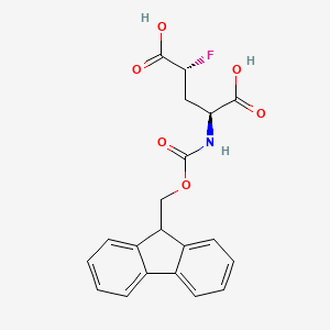 (2S,4R)-2-({[(9H-fluoren-9-yl)methoxy]carbonyl}amino)-4-fluoropentanedioicacid - 
