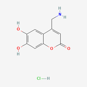 4-(aminomethyl)-6,7-dihydroxy-2H-chromen-2-onehydrochloride - 