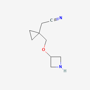 2-(1-((Azetidin-3-yloxy)methyl)cyclopropyl)acetonitrile - 