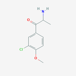 2-Amino-1-(3-chloro-4-methoxyphenyl)propan-1-one - 4394-43-8