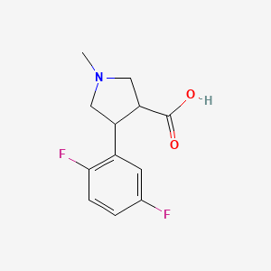4-(2,5-Difluorophenyl)-1-methylpyrrolidine-3-carboxylic acid - 