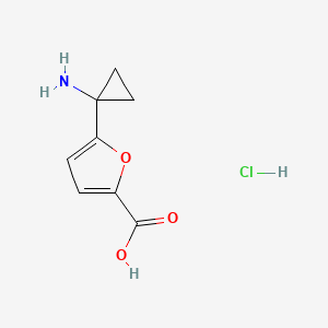 5-(1-Aminocyclopropyl)furan-2-carboxylicacidhydrochloride - 