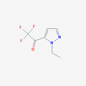 1-(1-ethyl-1H-pyrazol-5-yl)-2,2,2-trifluoroethan-1-one - 
