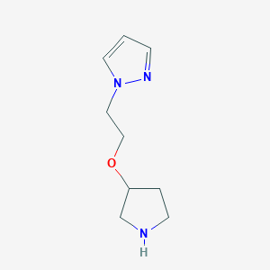 1-(2-(Pyrrolidin-3-yloxy)ethyl)-1h-pyrazole - 