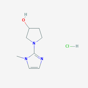 1-(1-methyl-1H-imidazol-2-yl)pyrrolidin-3-ol hydrochloride - 