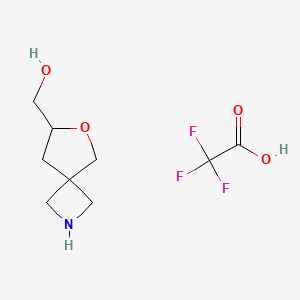 6-Oxa-2-azaspiro[3.4]octan-7-ylmethanol;2,2,2-trifluoroacetic acid - 