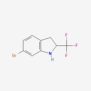 6-bromo-2-(trifluoromethyl)-2,3-dihydro-1H-indole - 