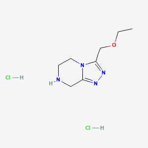 3-(ethoxymethyl)-5H,6H,7H,8H-[1,2,4]triazolo[4,3-a]pyrazinedihydrochloride - 