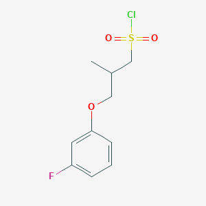 3-(3-Fluorophenoxy)-2-methylpropane-1-sulfonyl chloride - 