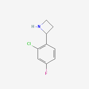 2-(2-Chloro-4-fluorophenyl)azetidine - 