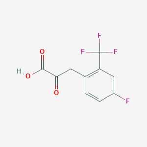 3-[4-Fluoro-2-(trifluoromethyl)phenyl]-2-oxopropanoic acid - 