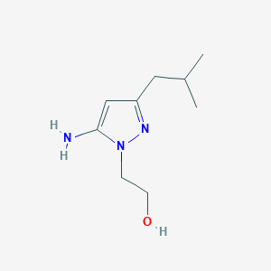 2-(5-Amino-3-isobutyl-1h-pyrazol-1-yl)ethan-1-ol - 