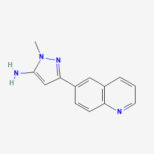 1-Methyl-3-(quinolin-6-yl)-1h-pyrazol-5-amine - 