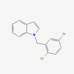 1-[(2,5-dibromophenyl)methyl]-1H-indole - 