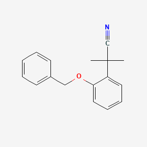 2-(2-(Benzyloxy)phenyl)-2-methylpropanenitrile - 870552-27-5