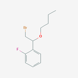 1-(2-Bromo-1-butoxyethyl)-2-fluorobenzene - 