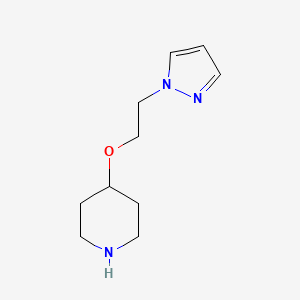 4-(2-(1h-Pyrazol-1-yl)ethoxy)piperidine - 
