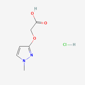 2-[(1-methyl-1H-pyrazol-3-yl)oxy]aceticacidhydrochloride - 