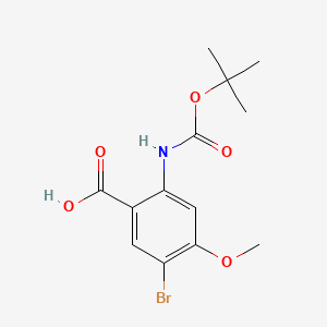 5-Bromo-2-{[(tert-butoxy)carbonyl]amino}-4-methoxybenzoic acid - 