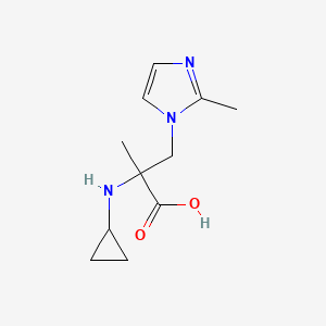 2-(Cyclopropylamino)-2-methyl-3-(2-methyl-1h-imidazol-1-yl)propanoic acid - 