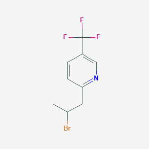 2-(2-Bromopropyl)-5-(trifluoromethyl)pyridine - 