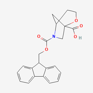 6-{[(9H-fluoren-9-yl)methoxy]carbonyl}-2-oxa-6-azabicyclo[3.2.1]octane-1-carboxylicacid - 