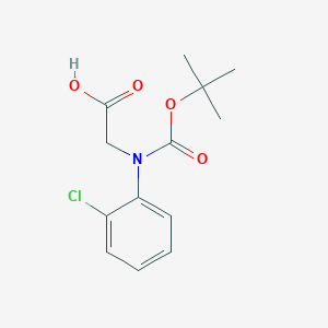 2-(Tert-butoxycarbonyl(2-chlorophenyl)amino)acetic acid - 1245646-11-0