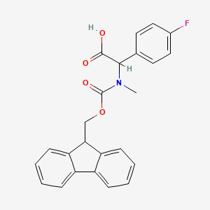 2-({[(9H-fluoren-9-yl)methoxy]carbonyl}(methyl)amino)-2-(4-fluorophenyl)aceticacid - 