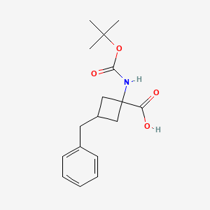 3-Benzyl-1-{[(tert-butoxy)carbonyl]amino}cyclobutane-1-carboxylicacid - 
