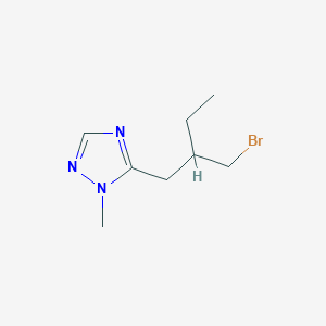 5-(2-(Bromomethyl)butyl)-1-methyl-1h-1,2,4-triazole - 