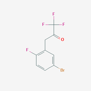 3-(5-Bromo-2-fluorophenyl)-1,1,1-trifluoropropan-2-one - 