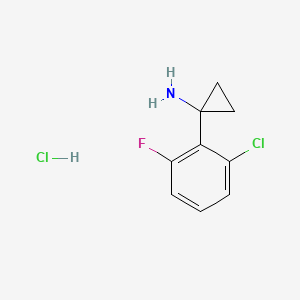 1-(2-Chloro-6-fluorophenyl)cyclopropan-1-aminehydrochloride - 