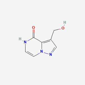 3-(hydroxymethyl)-4H,5H-pyrazolo[1,5-a]pyrazin-4-one - 
