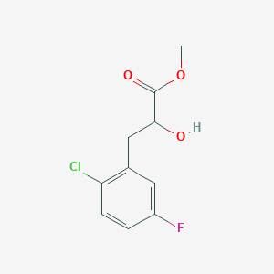 Methyl 3-(2-chloro-5-fluorophenyl)-2-hydroxypropanoate - 