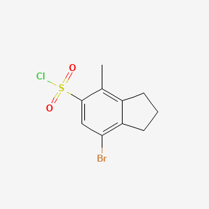 7-bromo-4-methyl-2,3-dihydro-1H-indene-5-sulfonylchloride - 
