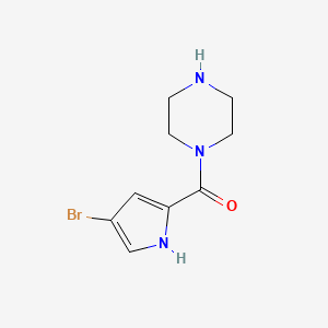(4-Bromo-1h-pyrrol-2-yl)(piperazin-1-yl)methanone - 